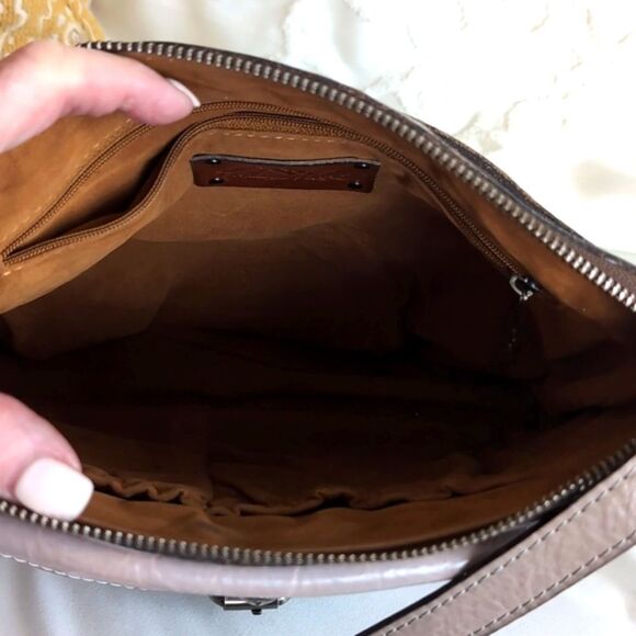 Patricia Nash Taupe Avellino Crossbody Handbag - Picture 8 of 14